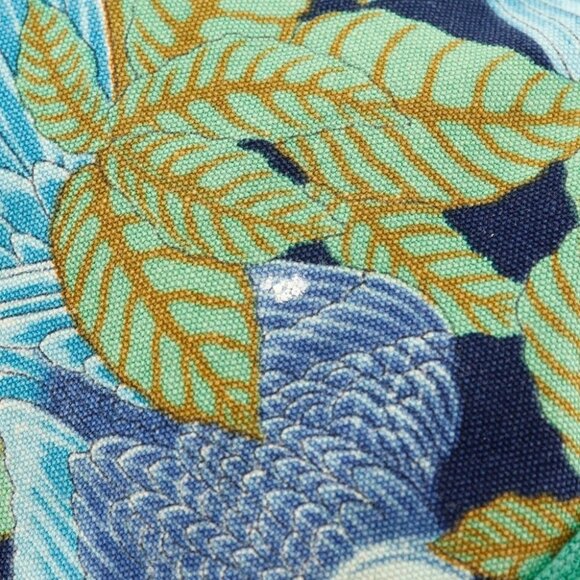 HERMES One Belt Shoulder Bag Botanical Pattern Bird Pattern vintage Green - Picture 6 of 15